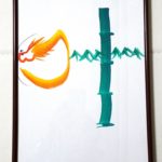 花文字・花文字アート体験会での作品